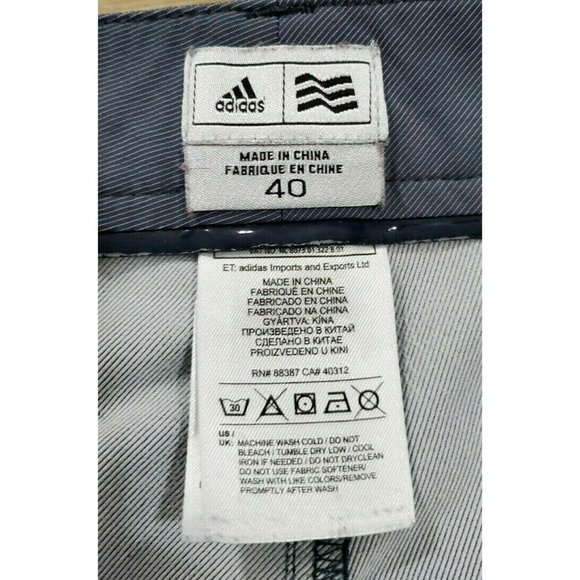 Adidas Mens Golf Climalite Gray Shorts Size 40 - Picture 3 of 3